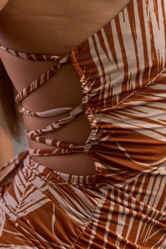 Tropical Midi Dress