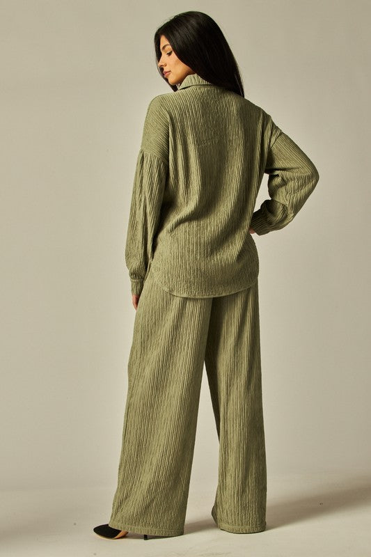 Valery Sage Pant set