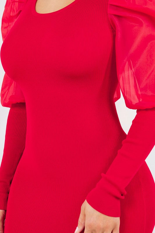 Red Midi Dress