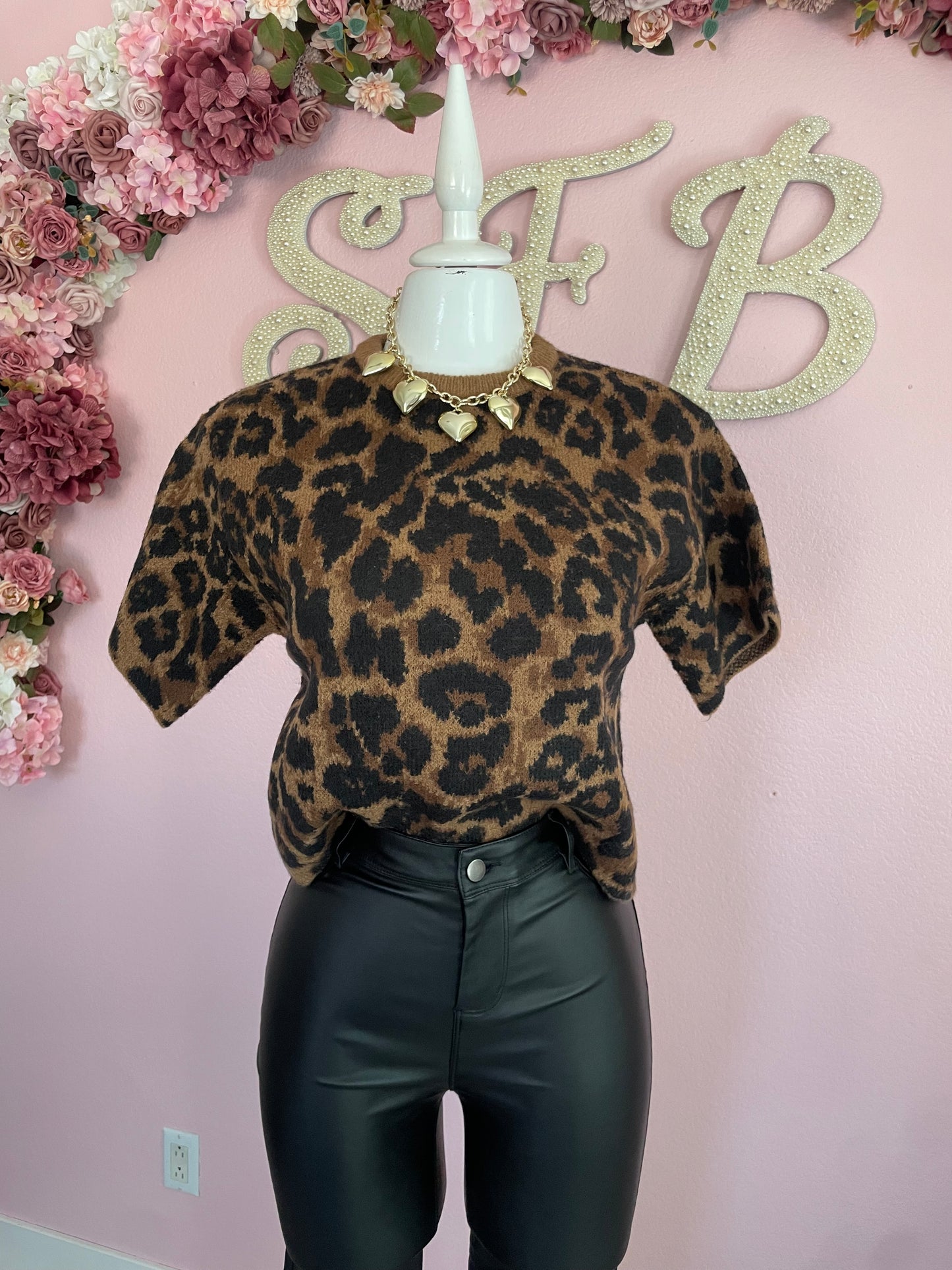 Leopard Sweater Top