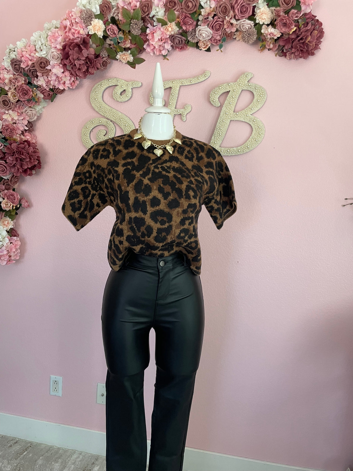 Leopard Sweater Top