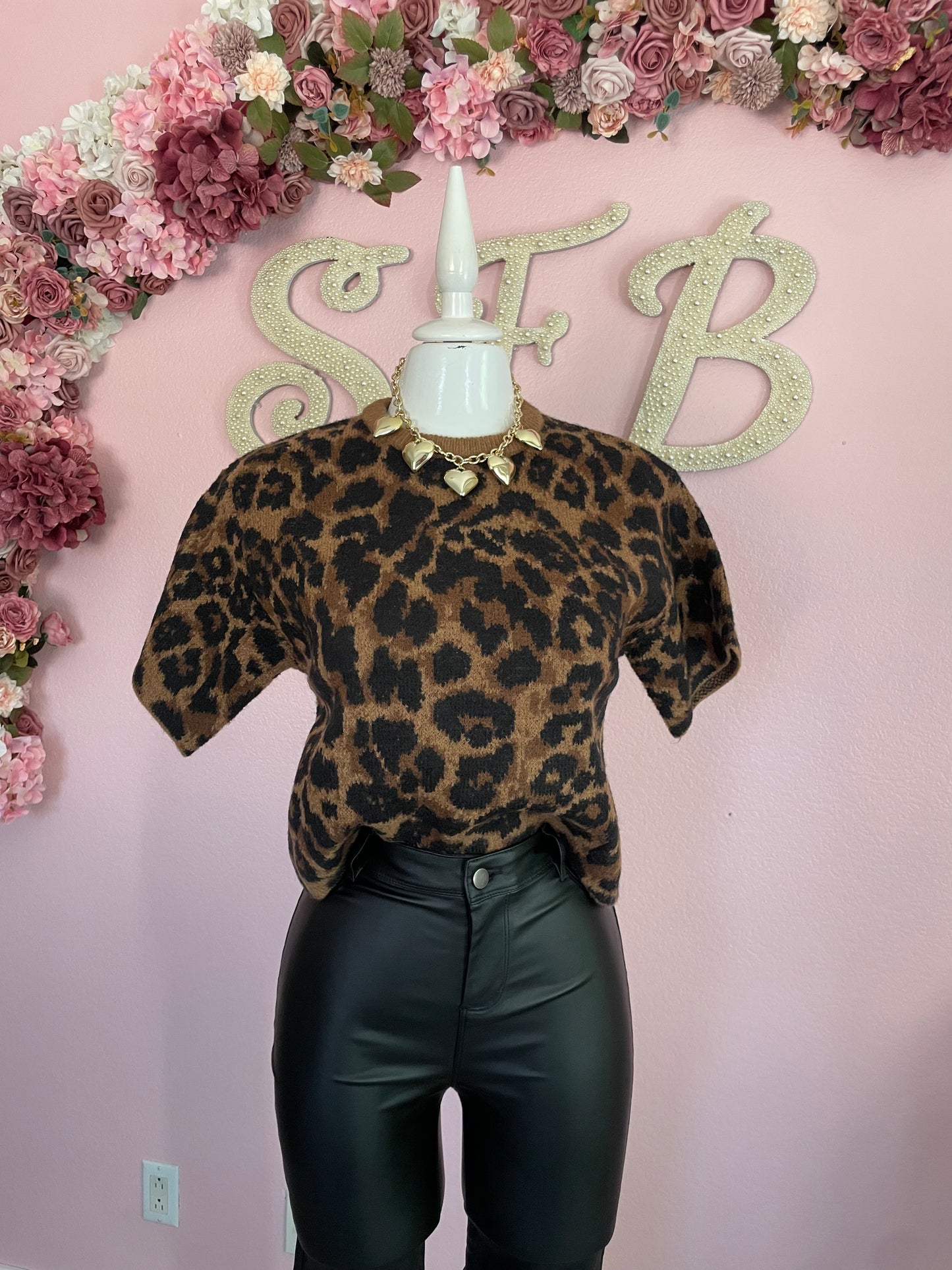 Leopard Sweater Top