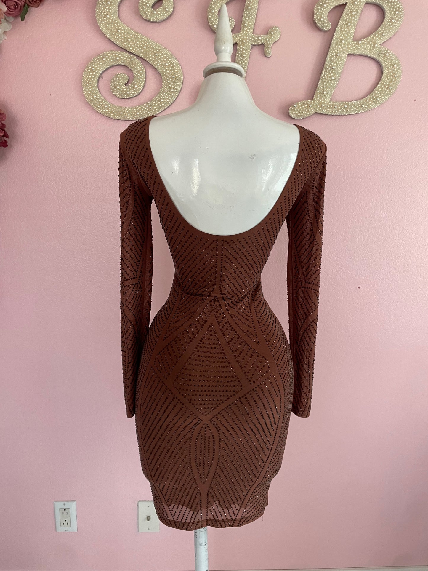 Leah Rhinestone Dress