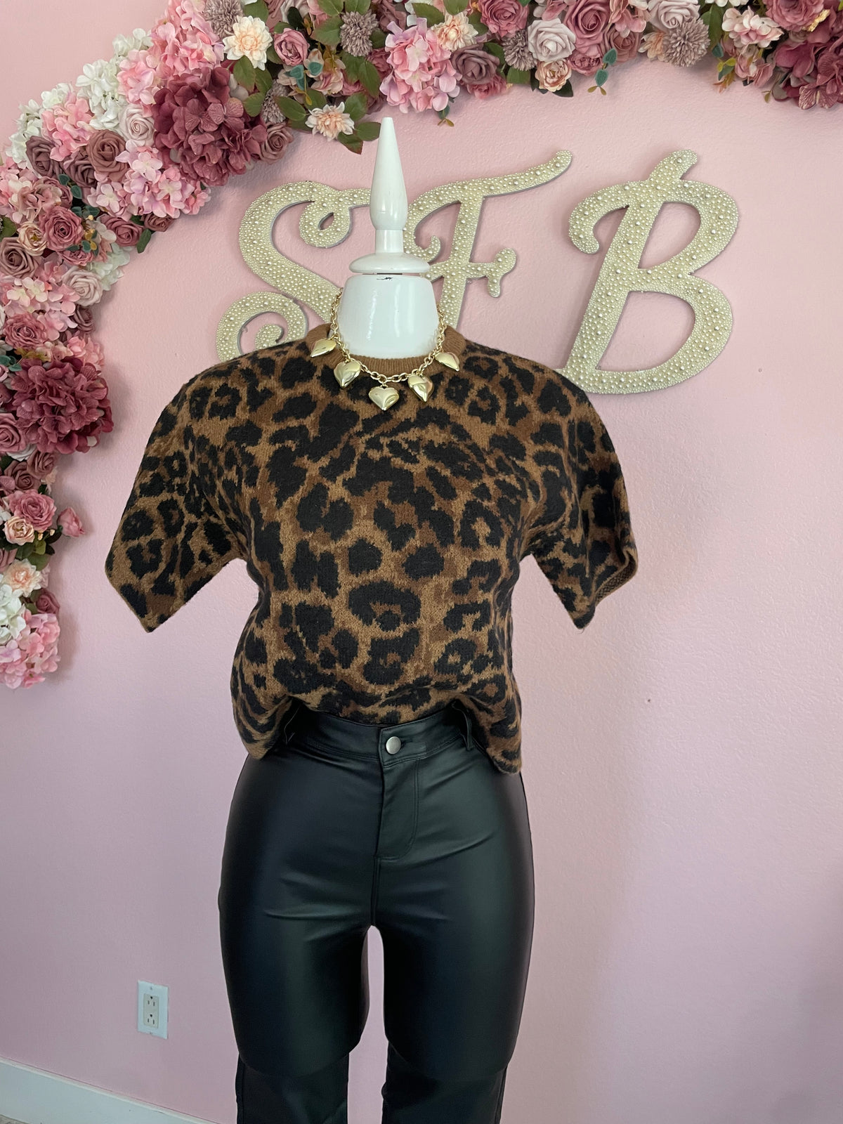 Leopard Sweater Top