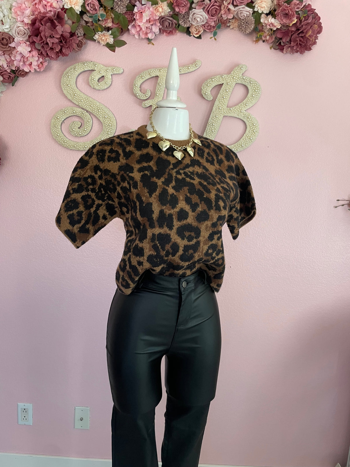 Leopard Sweater Top