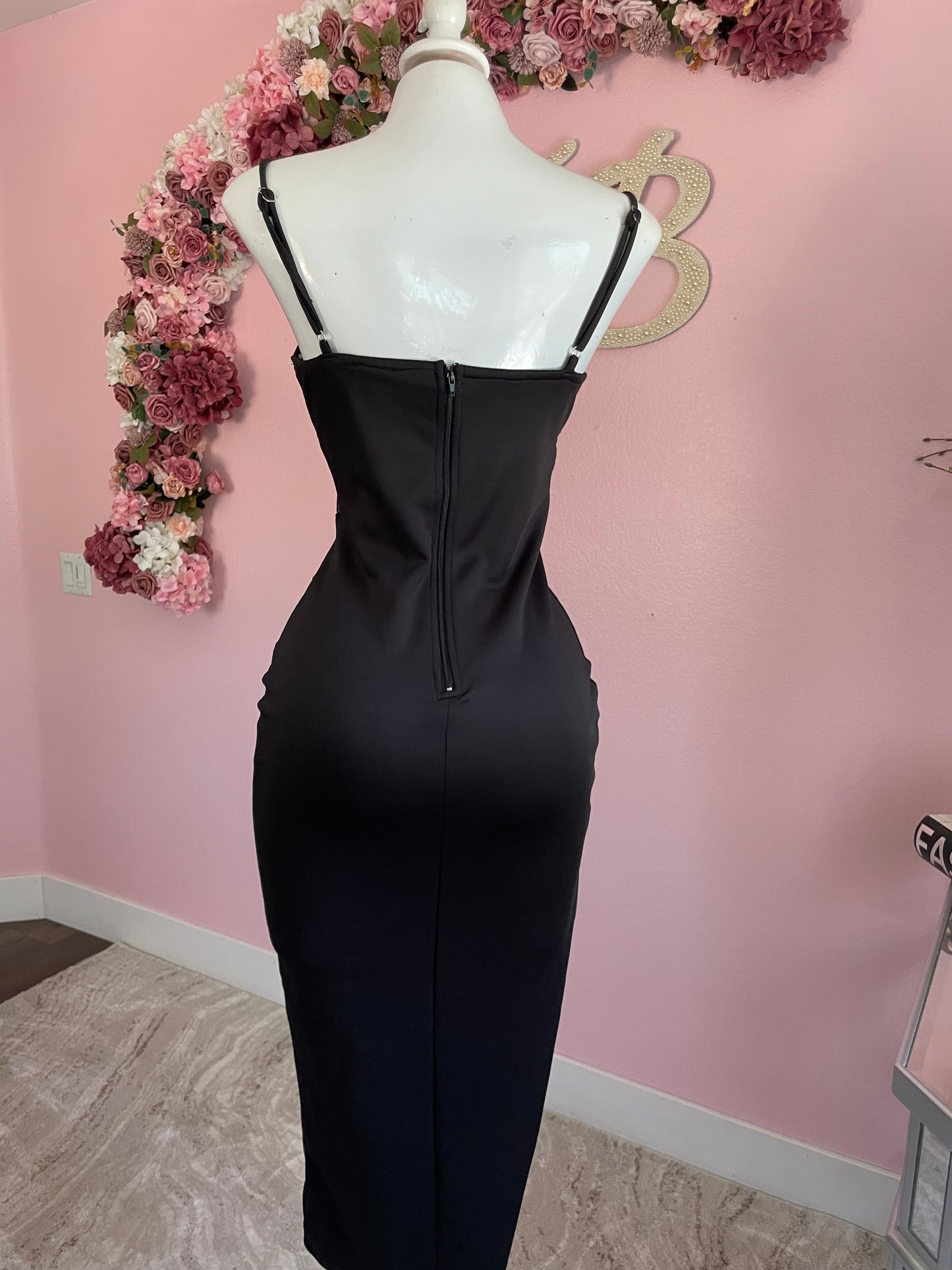 Rosy Midi Dress