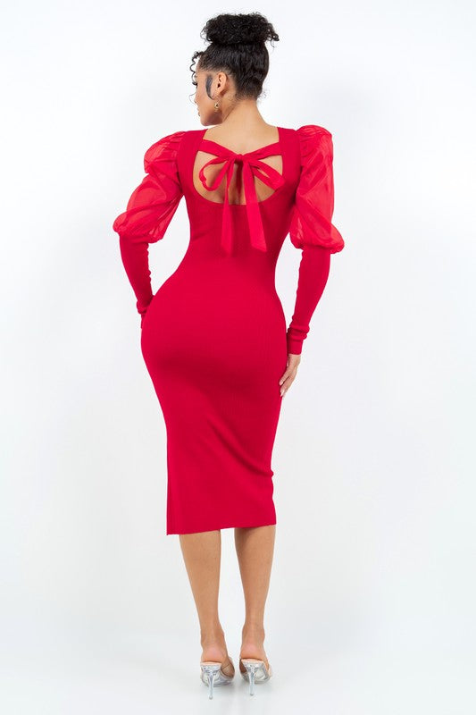 Red Midi Dress